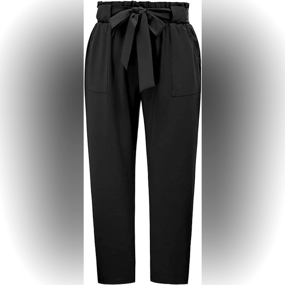 Hanna Nicole cropped paper bag women’s pants - Picture 1 of 7